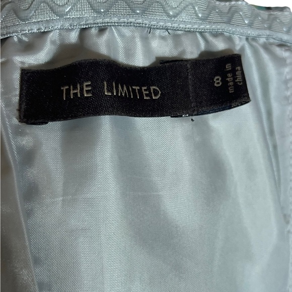 The Limited Strapless Floral Satin Boning Pleated Lined Dress, Size 8 - Picture 9 of 11